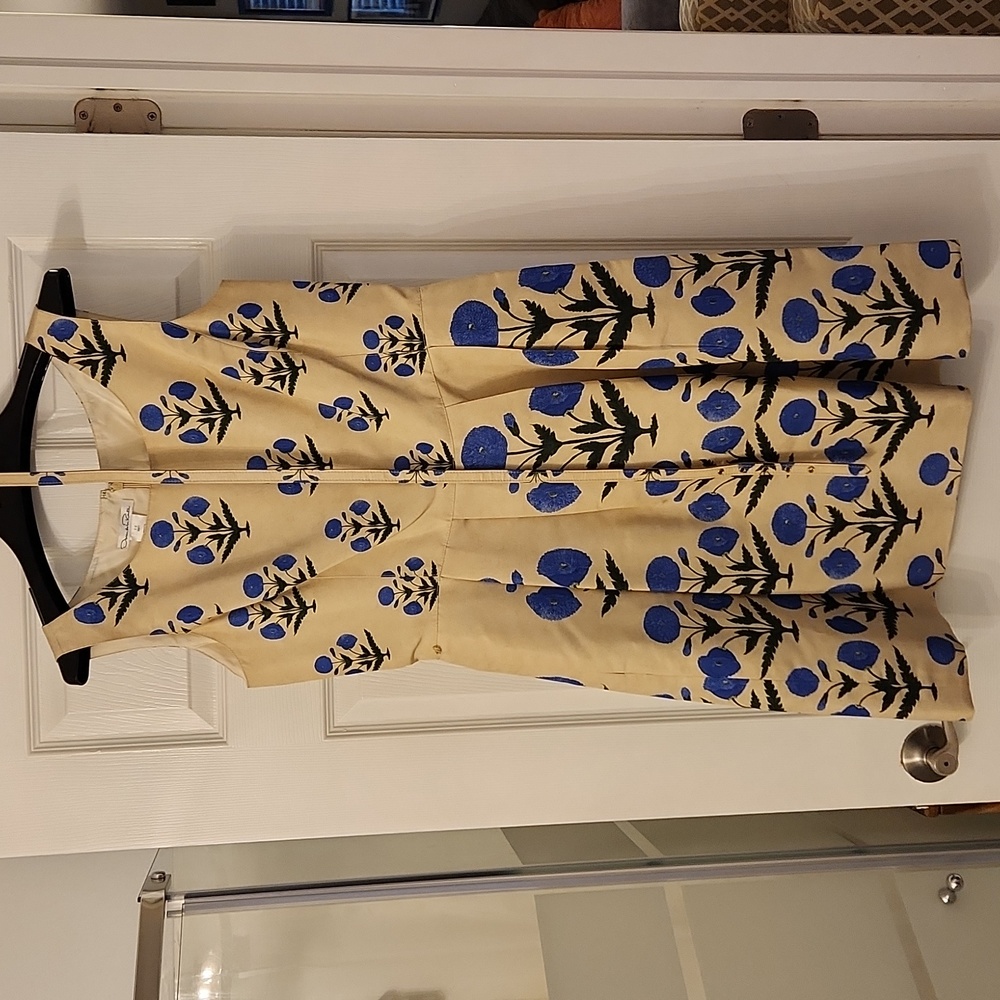 Oscar de la Renta Floral Poplin Dress